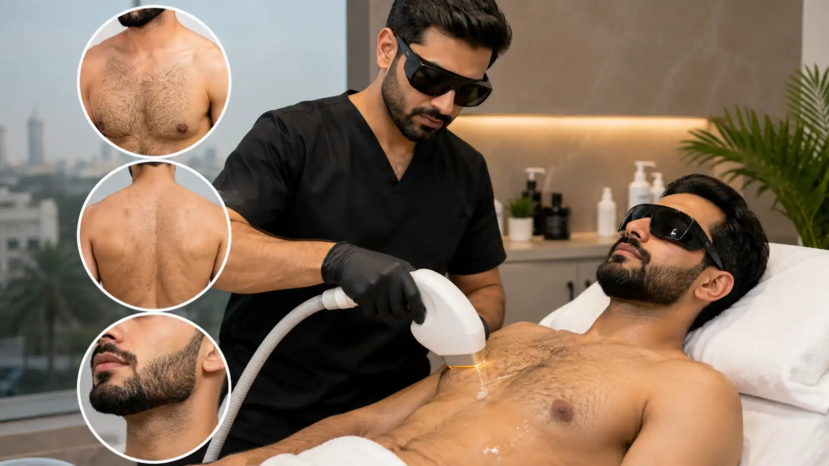 Laser Hair Removal for Men in Karachi: Chest, Back and Beard Shaping
