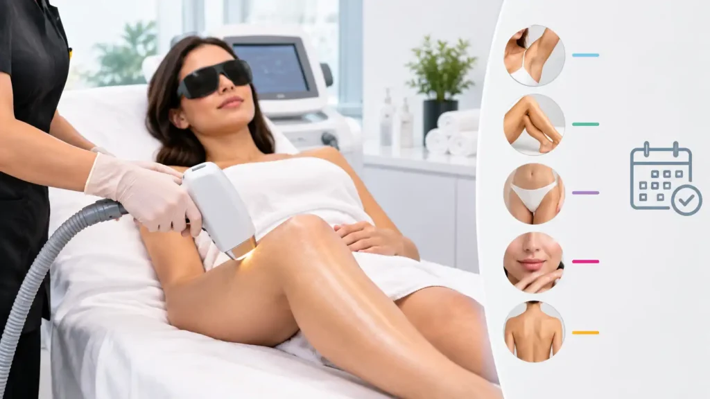 Laser Hair Removal Sessions How Many Do You Really Need by Body Area